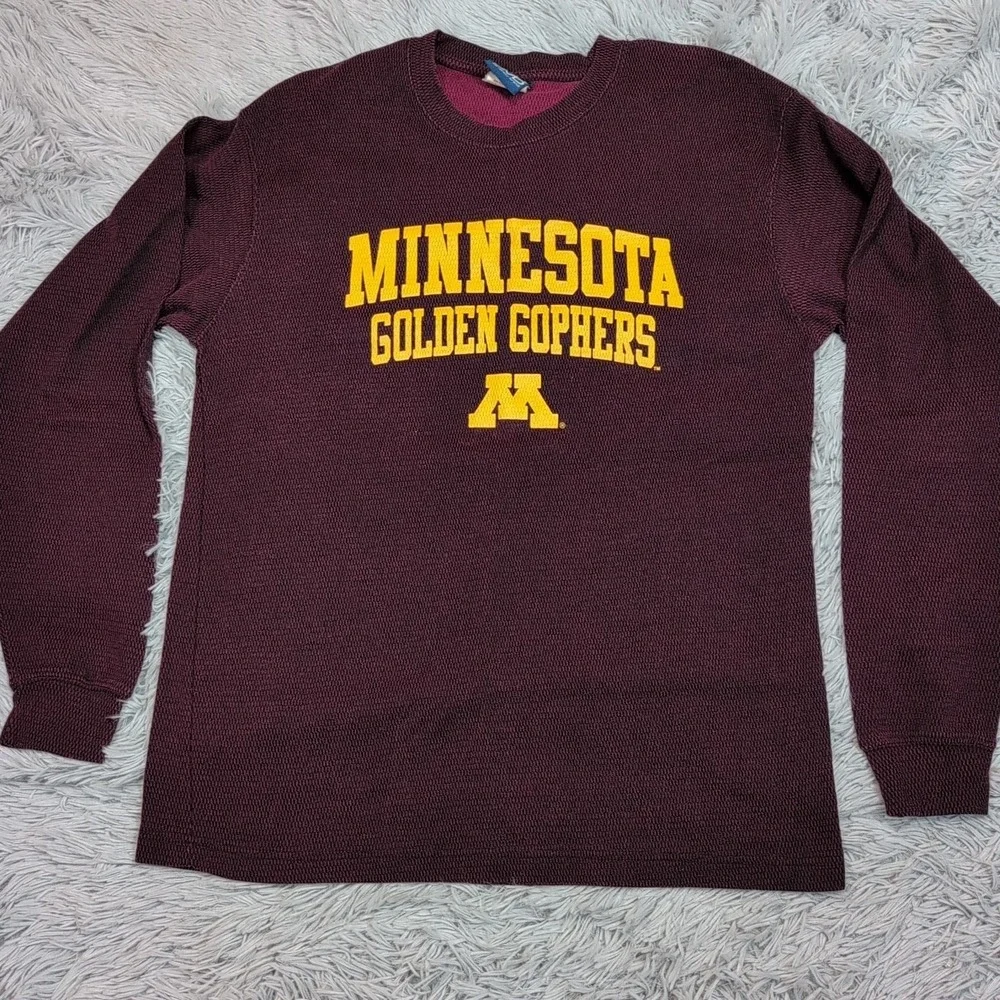 Minnesota Gophers Shirt Womens L Maroon‎ Cozy Comfort Casual Athletic Active